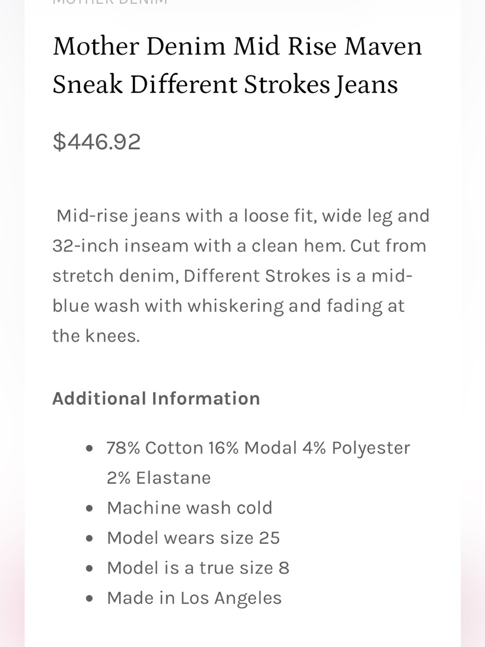 MOTHER mid rise maven jeans - Picture 2 of 13